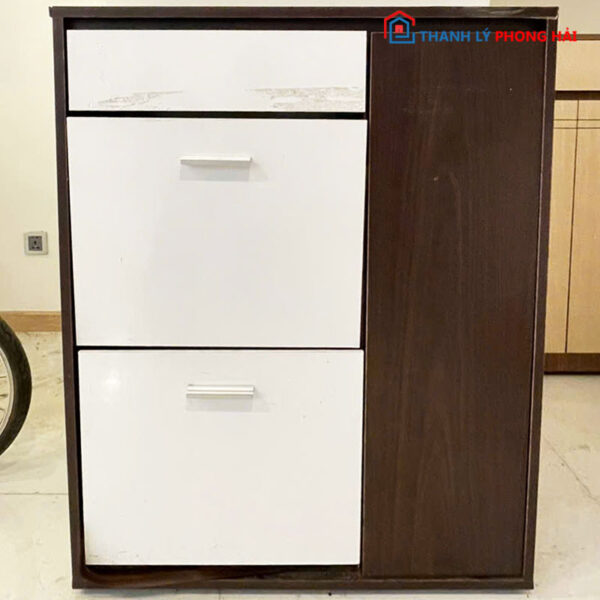 Tủ Giày Dép Cánh Lật Cũ Nhiều Ngăn 1m