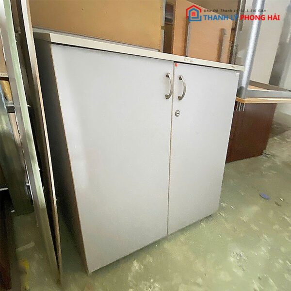Tủ Hồ Sơ 2 Cánh Gỗ Công Nghiệp 80cm Cũ