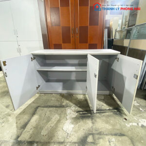 Tủ Hồ Sơ 3 Cánh 1m35 Bằng Gỗ MDF Cũ