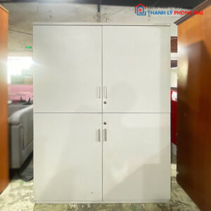 Tủ Hồ Sơ 4 Cánh 1m3 Gỗ MDF Cũ