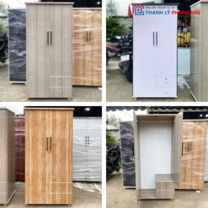Thanh Lý Tủ Nhựa 2 Cánh 80cm Kèm Hộc Kéo Mới 99%