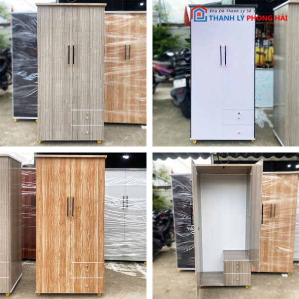 Thanh Lý Tủ Nhựa 2 Cánh 80cm Kèm Hộc Kéo Mới 99%