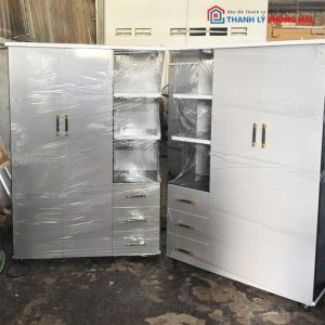 Thanh Lý Tủ Quần Áo 1m25 Kèm Tủ Trưng Bày Mới 99% (Nhiều Màu)
