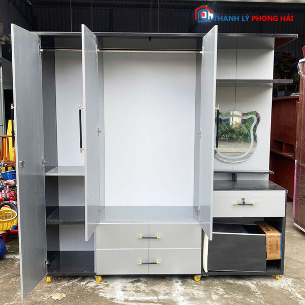 Thanh Lý Tủ Quần Áo Kèm Bàn Trang Điểm 1m85 Mới 99%