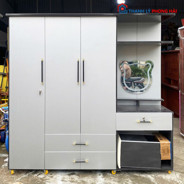 Thanh Lý Tủ Quần Áo Kèm Bàn Trang Điểm 1m85 Mới 99%