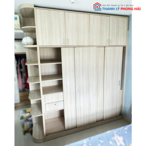 Tủ Quần Áo Kịch Trần Cũ 2m5 Gỗ Công Nghiệp