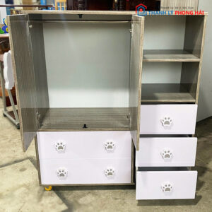 Thanh Lý Tủ Quần Áo Nhựa 1m Cho Bé Dễ Thương Mới 99%