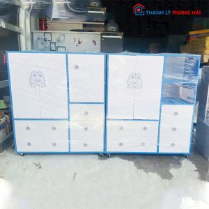 Thanh Lý Tủ Quần Áo Nhựa 1m Cho Bé Dễ Thương Mới 99% (Nhiều Màu)