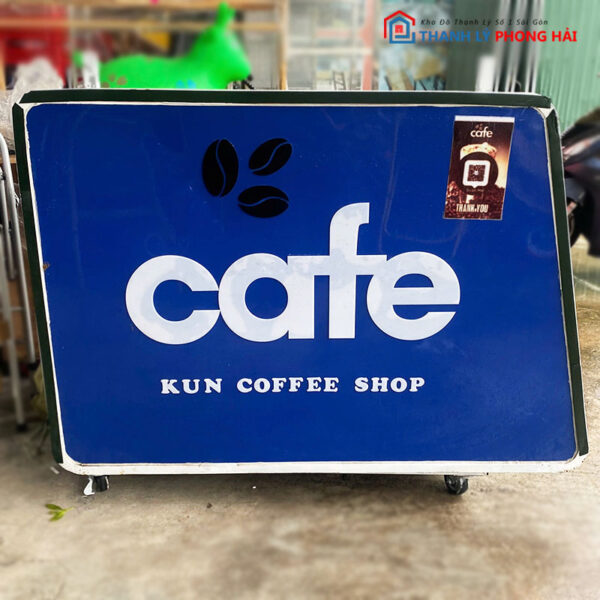 Xe Cafe Take Away 1m Mặt Kính Màu Xanh Dương Cũ