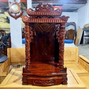 Bàn Thờ Ông Địa Mái Ngói Gỗ Tràm Mới 99% (Nhiều Size)