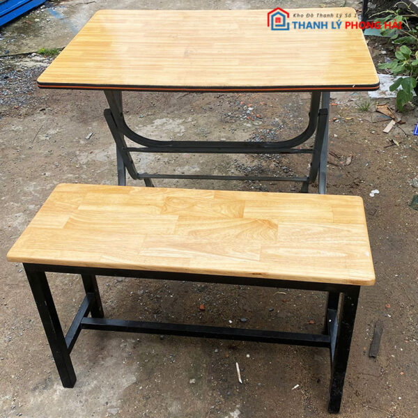 Bộ Bàn Ăn Xếp Gọn 80cm Cũ
