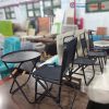 Bộ Bàn Ghế Sắt Tròn Trà Chanh Kèm Ghế Lưới Thấp Cũ