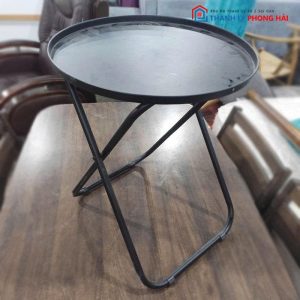 Bộ Bàn Ghế Sắt Tròn Trà Chanh Kèm Ghế Lưới Thấp Cũ