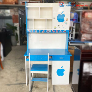 Bộ Bàn Học 1m Màu Xanh Trắng Cũ