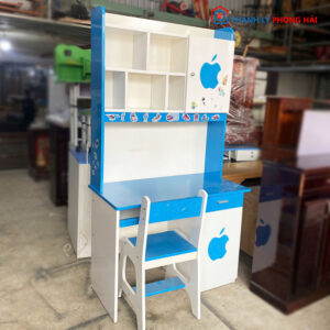 Bộ Bàn Học 1m Màu Xanh Trắng Cũ