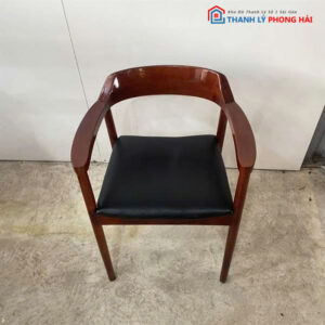 Ghế Cafe Hiroshi Đệm Đen Cũ