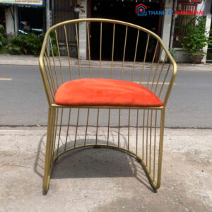 Thanh Lý Ghế Khung Đồng Bọc Nhung Mới 99%