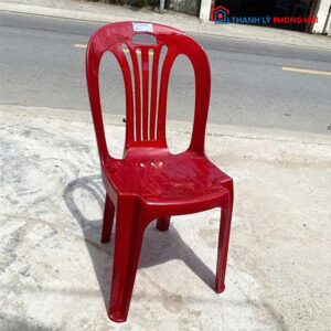 Thanh Lý Ghế Nhựa Qui Phúc Đỏ Lớn Mới 99%