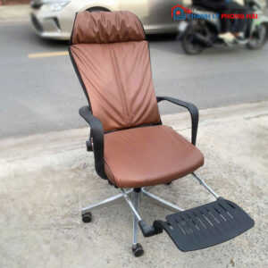 Ghế Trưởng Phòng Da Simili Nâu Cũ
