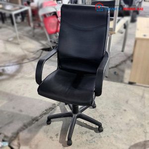 Ghế Xoay Hòa Phát Cũ Bọc Da Đen Cao Cấp