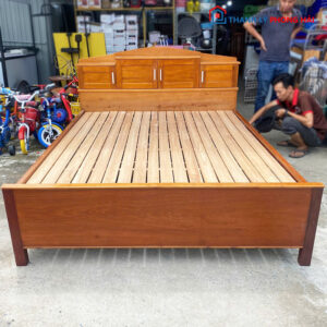 Giường Gỗ 1m6 Có Hộc Kéo Tiện Lợi Cũ