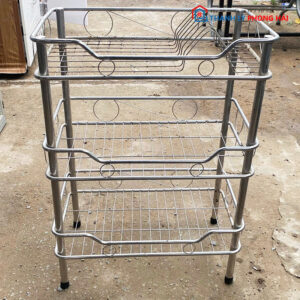 Kệ Chén Inox 3 Tầng 70cm Cũ