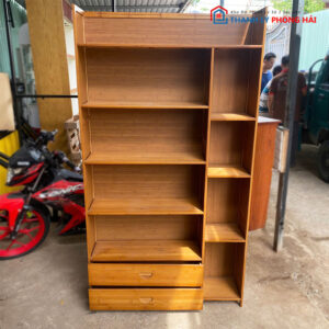 Kệ Gỗ Tự Nhiên 95cm Nhiều Ngăn Cũ