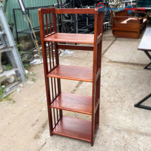 Kệ Sách 45cm Bằng Gỗ Màu Nâu Đỏ Cũ