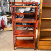 Kệ Sách Gỗ 4 Tầng 60cm Cũ Màu Đỏ Trầm