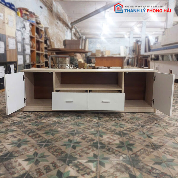 Thanh Lý Kệ Tivi 1m6 Màu Trắng Mới 99%