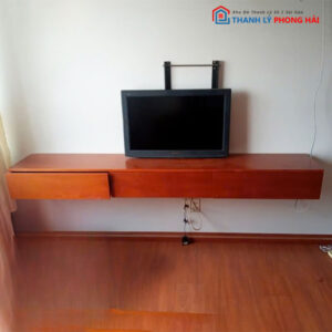 Kệ Tivi Treo Màu Nâu Gỗ Cũ