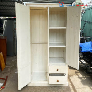 Tủ Áo Gỗ Tự Nhiên 2 Cánh 1m Cũ