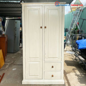 Tủ Áo Gỗ Tự Nhiên 2 Cánh 1m Cũ