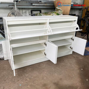 Tủ Giày Dép Gỗ MDF 1m4 Cũ