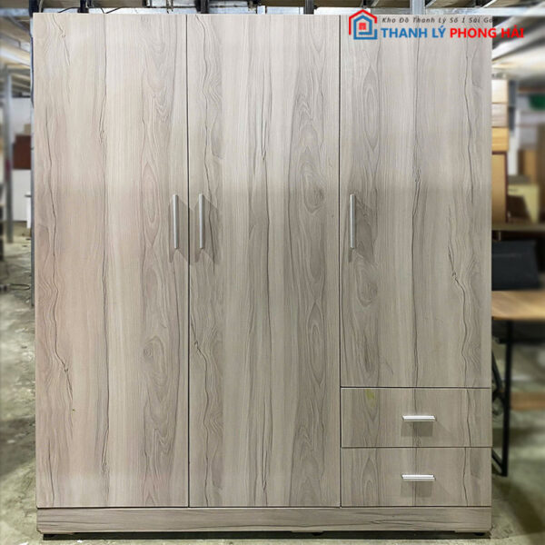 Tủ Quần Áo 1m6 Gỗ MDF 3 Cánh Cũ