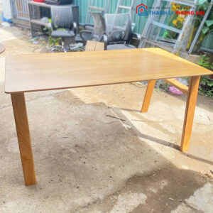Bàn Ăn Gỗ 1m5 Thiết Kế Đơn Giản Cũ