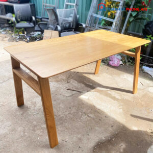 Bàn Ăn Gỗ 1m5 Thiết Kế Đơn Giản Cũ
