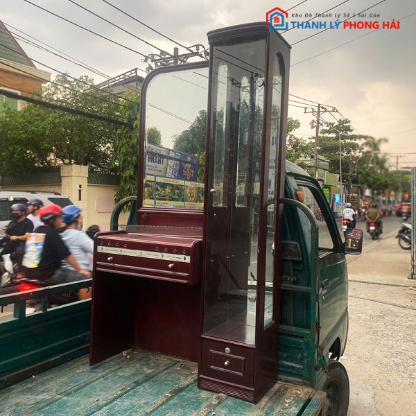 Bàn Trang Điểm Kèm Tủ Kính Trưng Bày Cũ