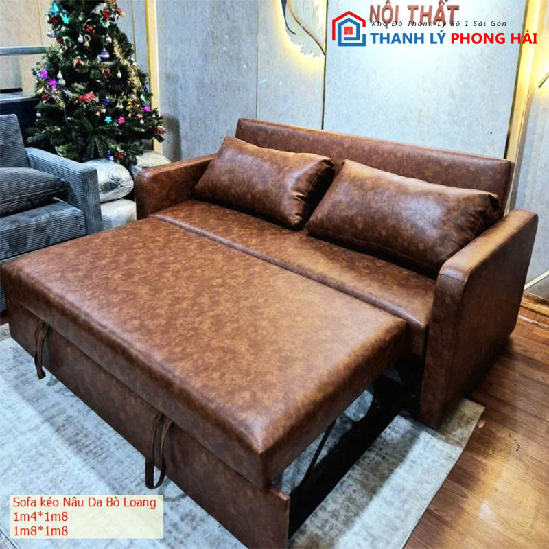 bang-sofa-bed-boc-da-gap-gon-2-1 Băng Sofa Bed Bọc Da Gấp Gọn Mới 99% (Nhiều Màu)