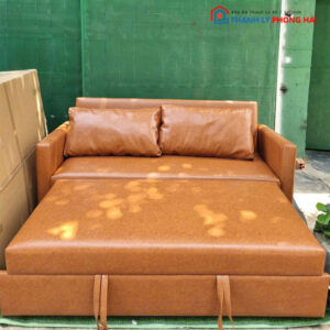 Băng Sofa Bed Bọc Da Gấp Gọn Mới 99% (Nhiều Màu)