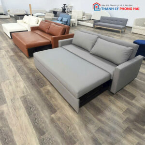 Băng Sofa Bed Bọc Da Gấp Gọn Mới 99% (Nhiều Màu)