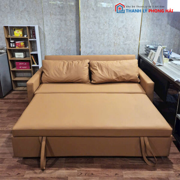 Băng Sofa Bed Bọc Da Gấp Gọn Mới 99% (Nhiều Màu)