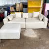 Băng Sofa Da Trắng 2m3 Cũ