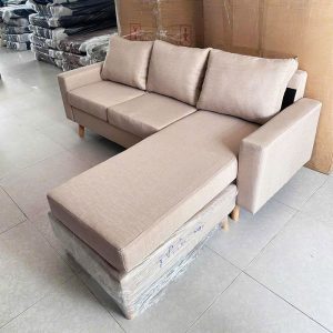 Băng Sofa Góc L Bọc Vải - Da