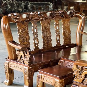 Bộ Salon Gỗ Tràm Tay 10 Mới 99%