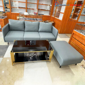 Thanh Lý Bộ Sofa Bọc Da Kèm Bàn & Đôn Mới 99% (Nhiều Mẫu)