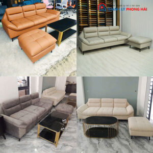 Bộ Sofa Da - Vải Nhung Sang Trọng Mới 99% (Nhiều Mẫu)
