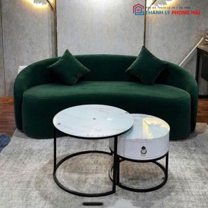Thanh Lý Bộ Sofa Nhung Cong Mới 99% (Nhiều Màu)