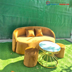 Thanh Lý Bộ Sofa Nhung Cong Mới 99% (Nhiều Màu)