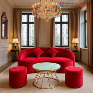 Thanh Lý Bộ Sofa Nhung Cong Mới 99% (Nhiều Màu)